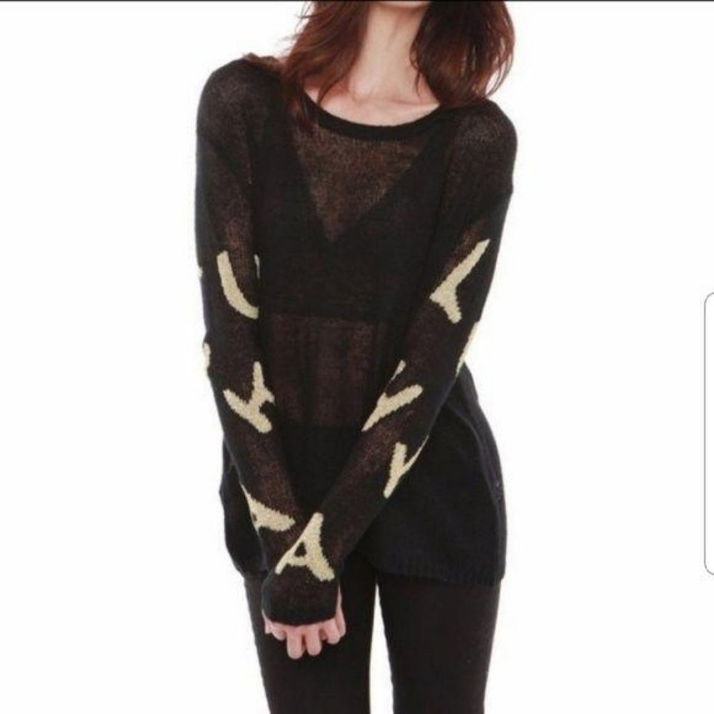 Hye Park & Lune Venus Open knit Sweater NWT oversi